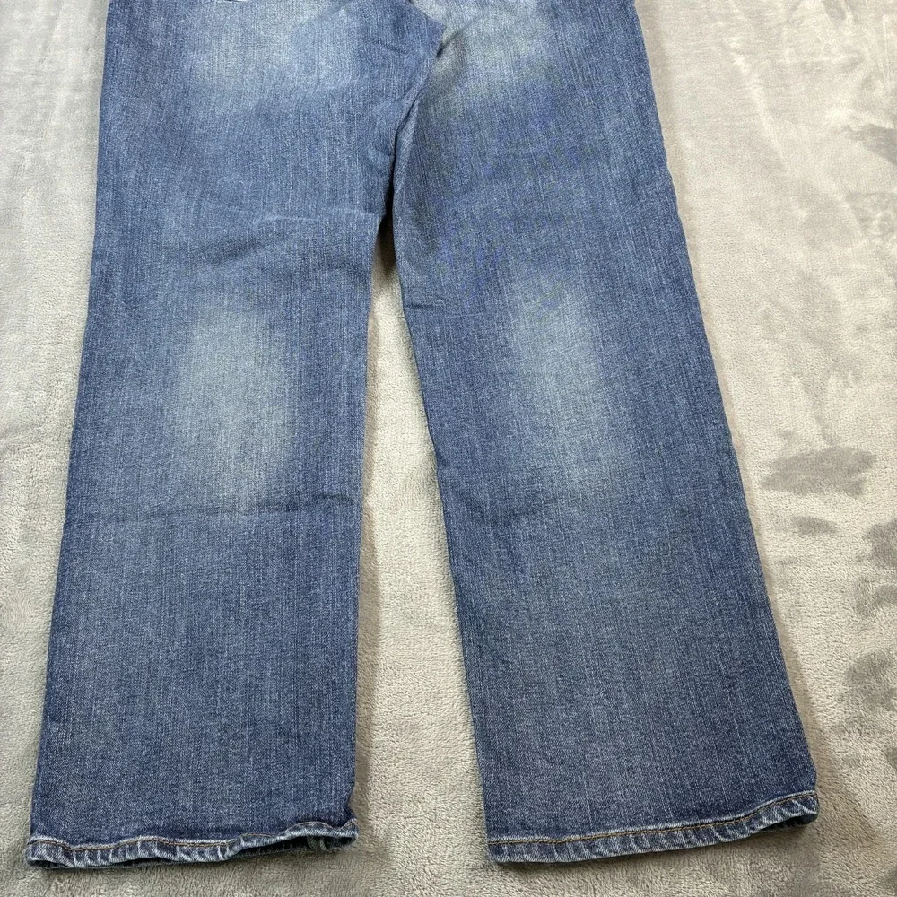 Banana Republic Athletic Fit Jeans Men's 36x29 Mid Rise Med Wash Denim Whiskered